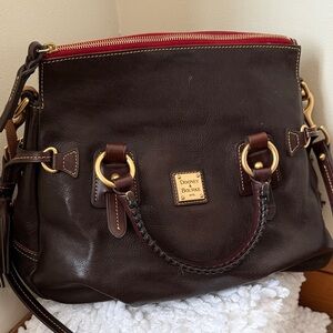 Dooney & Bourke Brown Tmoro Florentine Stanwich Satchel